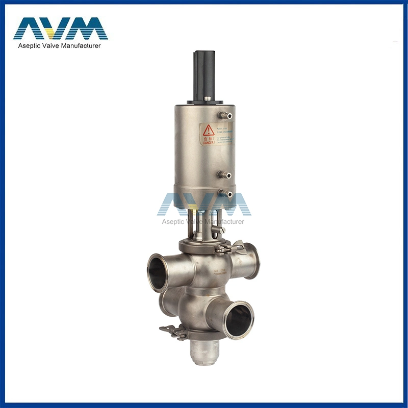 Sanitary Stainless Steel Double Seat Mix-Proof Valve