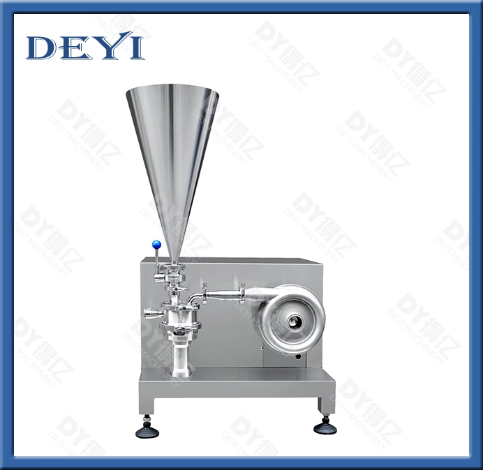 Deyi Sanitary 316L Stainless Steel Homogeneous Rotor Mixing Pump for Liquid Powder Mixture