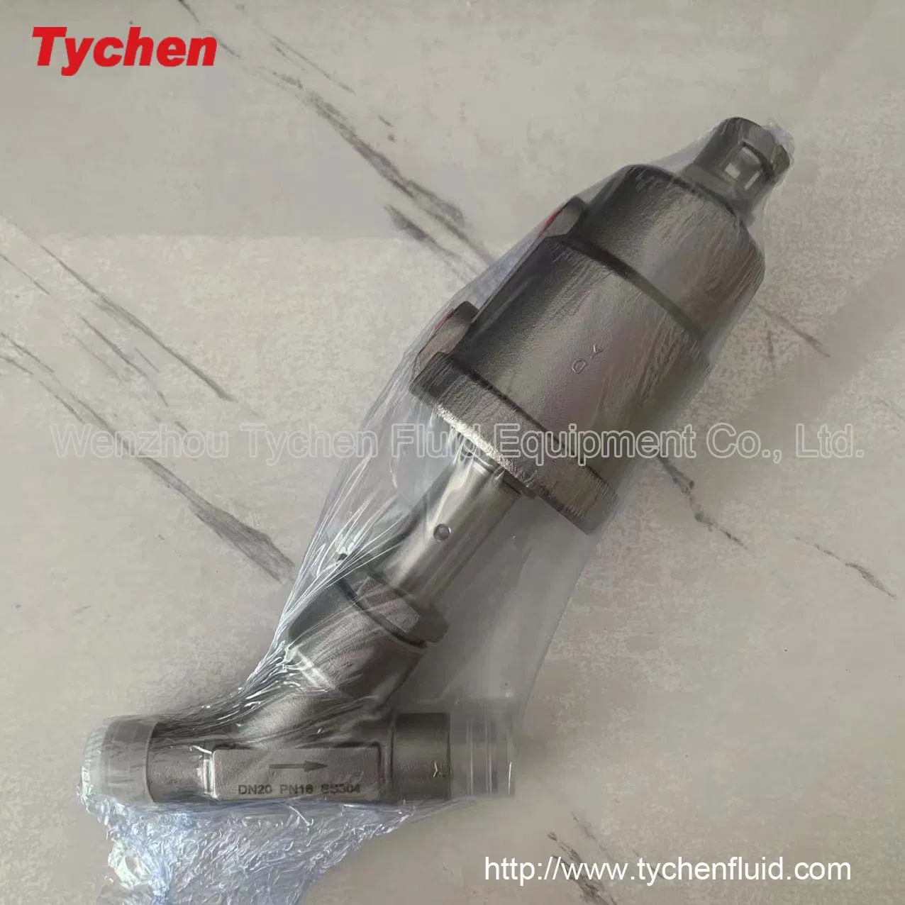 Valvola a sede angolare di regolazione proporzionale flangia Hytic SS316L Asv200